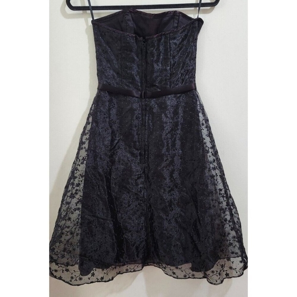 1990's Jessica McClintock Jessica McClintock Prom Or Cocktail Dress Size 4 - Picture 7 of 11